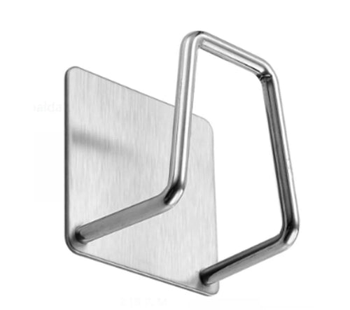 2x Soporte Esponja Lavaplatos Acero Inoxidable Adhesivo Organizador