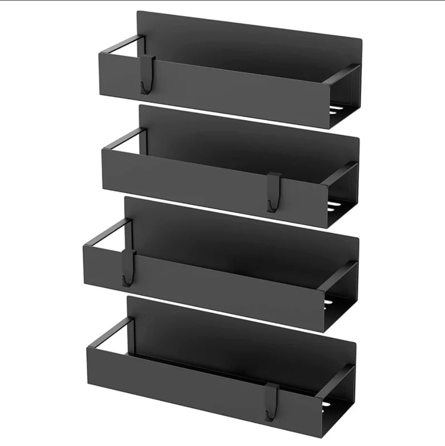 Set 4 Organizadores Magnéticos para Cocina – Especieros Multiuso para Refrigerador o Lavadora