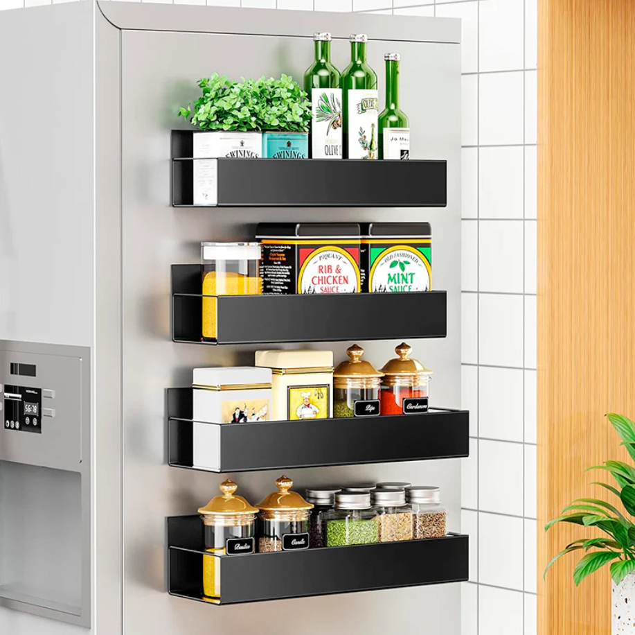 Set 2 Estantes Especieros Magnéticos Para Refrigerador o Lavadora