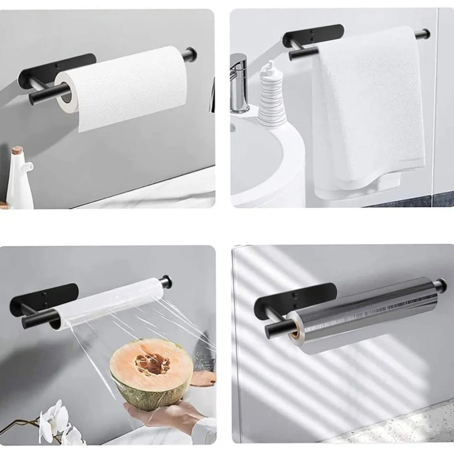 Portarollos Toalla De Papel Inoxidable Autoadhesivo