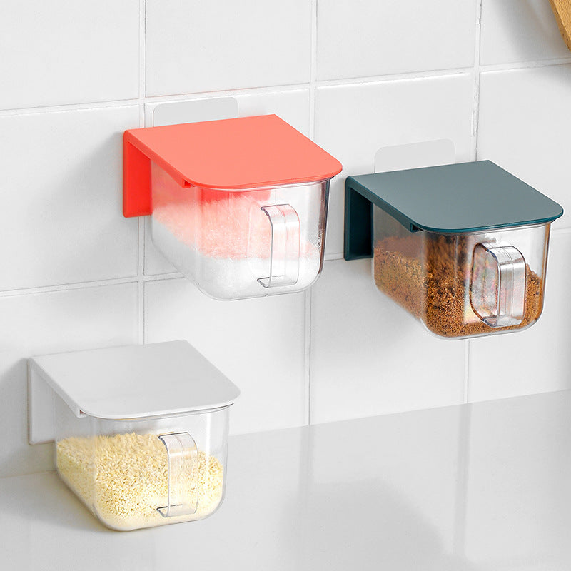 Dispensador de Sal y Condimentos para Cocina – Soporte de Pared