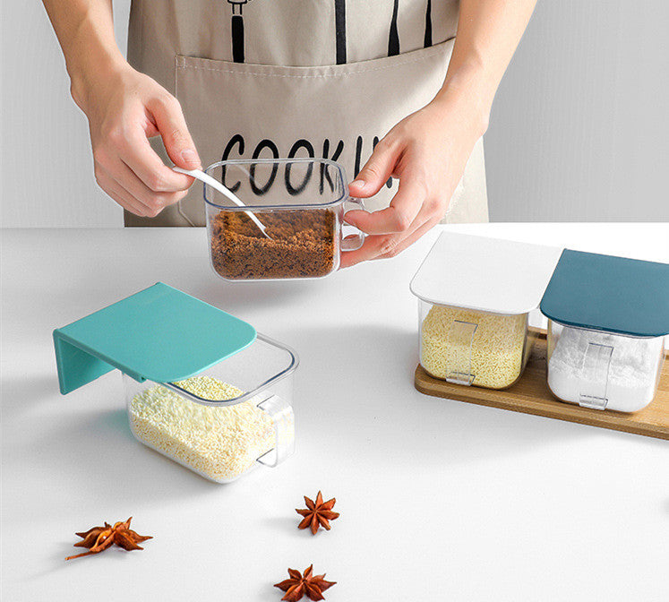 Dispensador de Sal y Condimentos para Cocina – Soporte de Pared